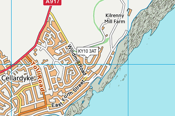 KY10 3AT map - OS VectorMap District (Ordnance Survey)