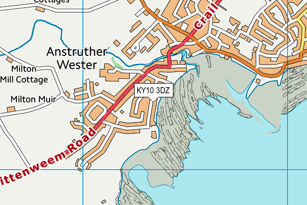 KY10 3DZ map - OS VectorMap District (Ordnance Survey)