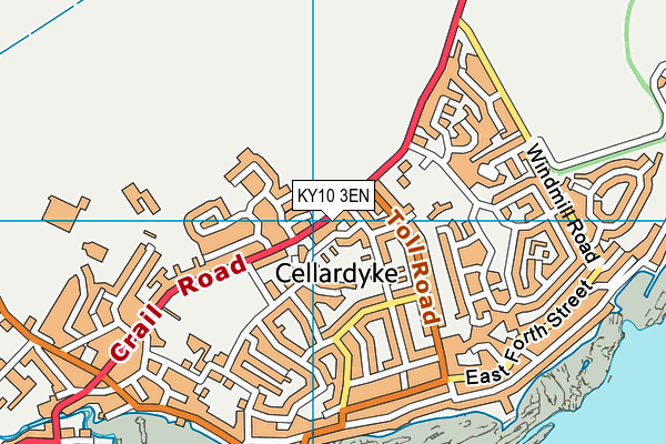 KY10 3EN map - OS VectorMap District (Ordnance Survey)
