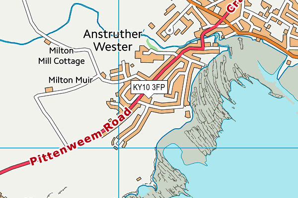 KY10 3FP map - OS VectorMap District (Ordnance Survey)