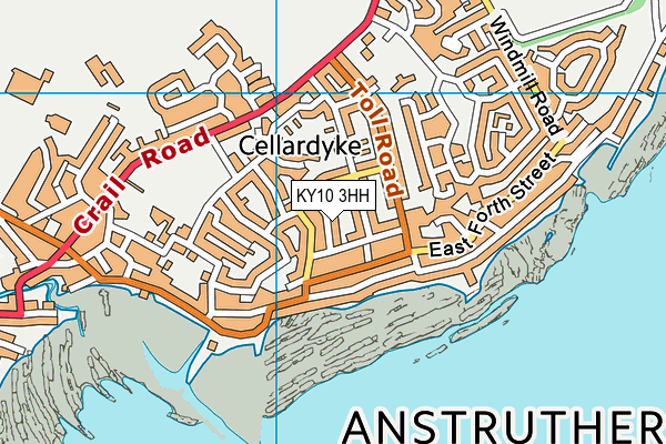 KY10 3HH map - OS VectorMap District (Ordnance Survey)