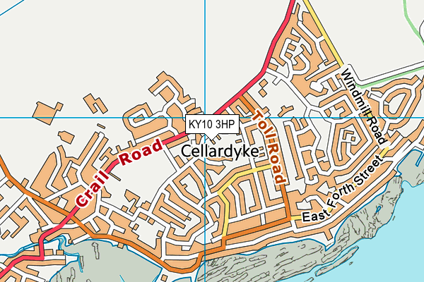 KY10 3HP map - OS VectorMap District (Ordnance Survey)