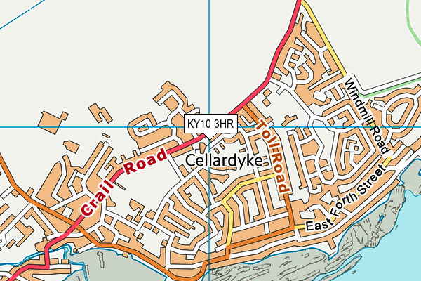 KY10 3HR map - OS VectorMap District (Ordnance Survey)