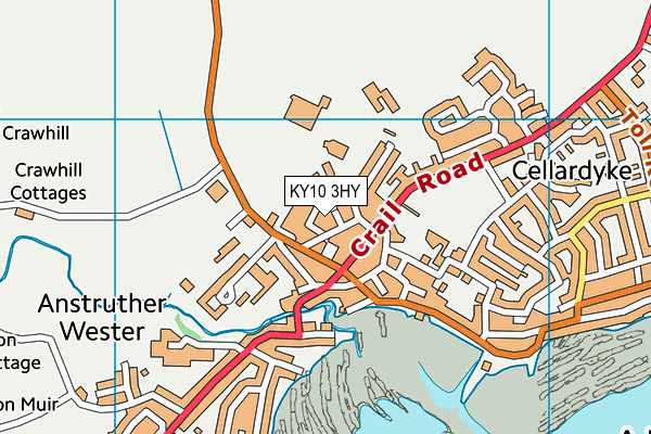 KY10 3HY map - OS VectorMap District (Ordnance Survey)