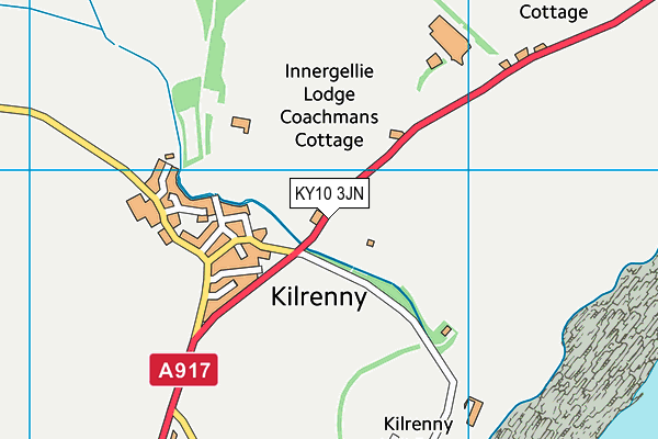 KY10 3JN map - OS VectorMap District (Ordnance Survey)