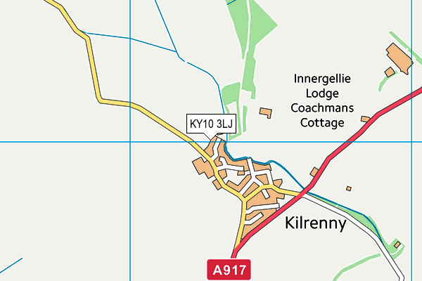 KY10 3LJ map - OS VectorMap District (Ordnance Survey)