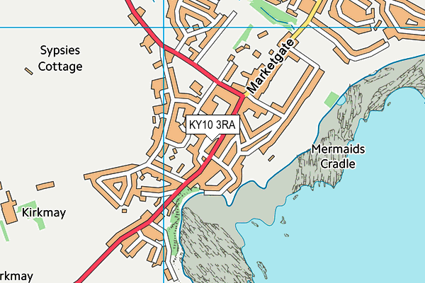 KY10 3RA map - OS VectorMap District (Ordnance Survey)