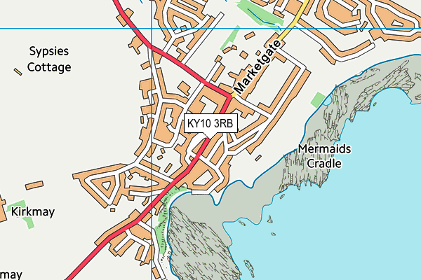 KY10 3RB map - OS VectorMap District (Ordnance Survey)