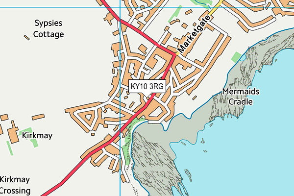 KY10 3RG map - OS VectorMap District (Ordnance Survey)