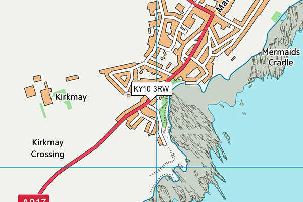 KY10 3RW map - OS VectorMap District (Ordnance Survey)