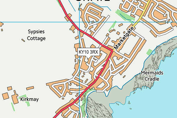 KY10 3RX map - OS VectorMap District (Ordnance Survey)