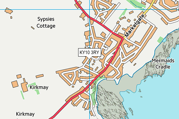 KY10 3RY map - OS VectorMap District (Ordnance Survey)