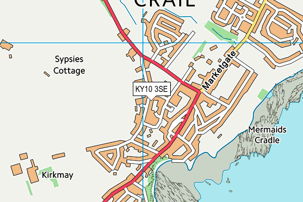 KY10 3SE map - OS VectorMap District (Ordnance Survey)