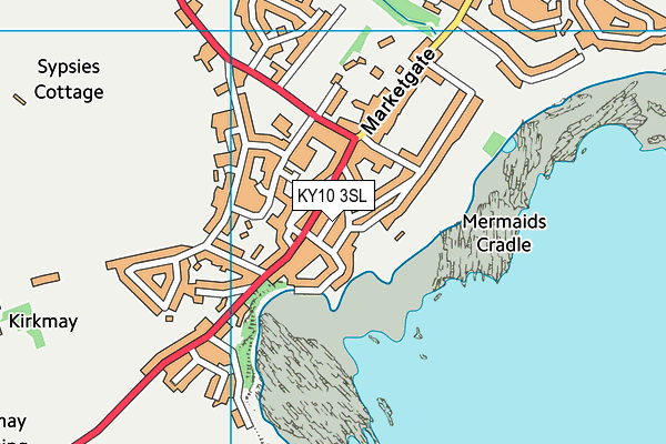 KY10 3SL map - OS VectorMap District (Ordnance Survey)