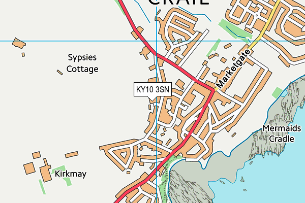 KY10 3SN map - OS VectorMap District (Ordnance Survey)