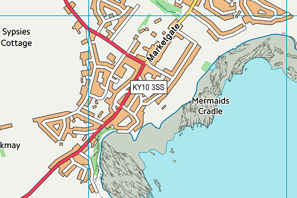 KY10 3SS map - OS VectorMap District (Ordnance Survey)