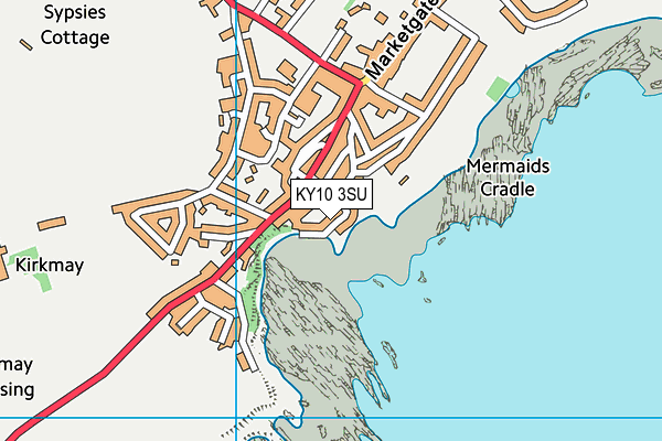 KY10 3SU map - OS VectorMap District (Ordnance Survey)