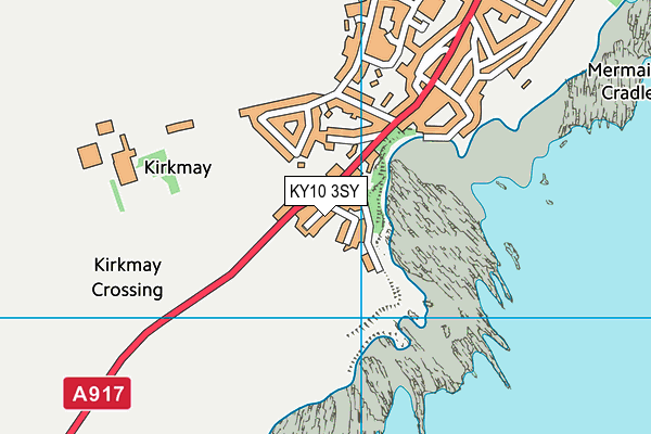 KY10 3SY map - OS VectorMap District (Ordnance Survey)