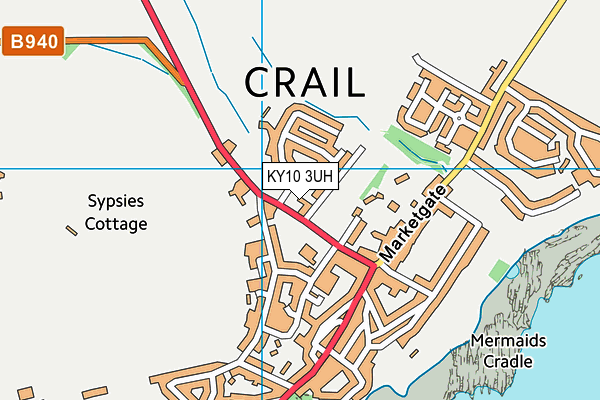 KY10 3UH map - OS VectorMap District (Ordnance Survey)