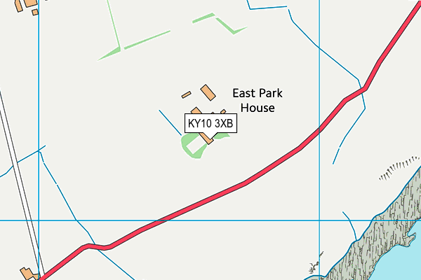 KY10 3XB map - OS VectorMap District (Ordnance Survey)