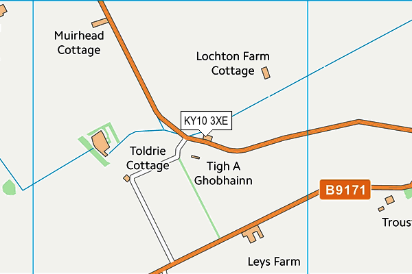 KY10 3XE map - OS VectorMap District (Ordnance Survey)