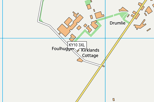 KY10 3XL map - OS VectorMap District (Ordnance Survey)