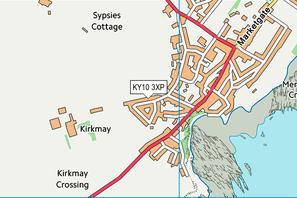 KY10 3XP map - OS VectorMap District (Ordnance Survey)