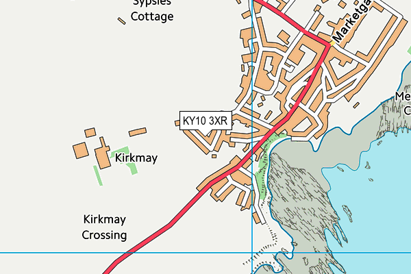 KY10 3XR map - OS VectorMap District (Ordnance Survey)