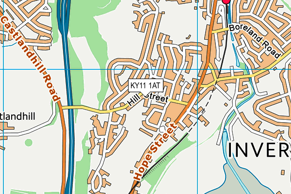 KY11 1AT map - OS VectorMap District (Ordnance Survey)