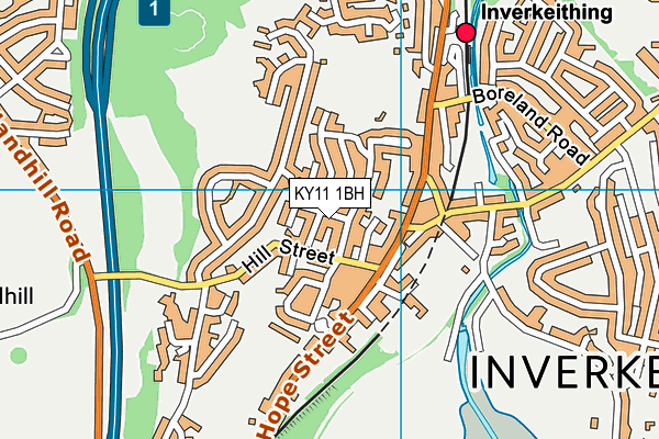 KY11 1BH map - OS VectorMap District (Ordnance Survey)