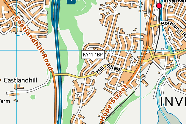 KY11 1BP map - OS VectorMap District (Ordnance Survey)