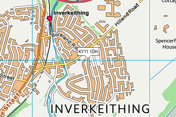 KY11 1DH map - OS VectorMap District (Ordnance Survey)