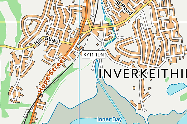 KY11 1DN map - OS VectorMap District (Ordnance Survey)