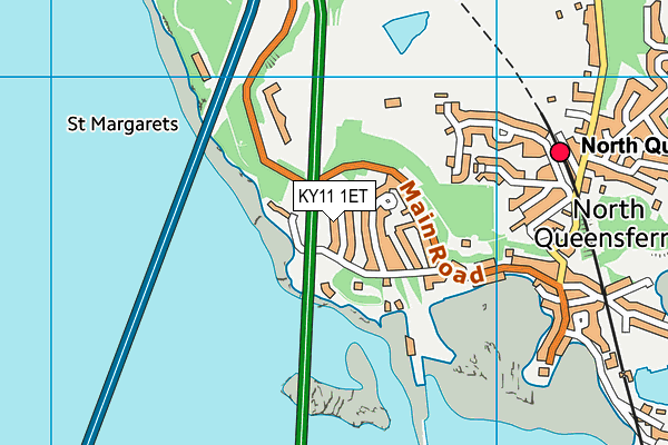 KY11 1ET map - OS VectorMap District (Ordnance Survey)