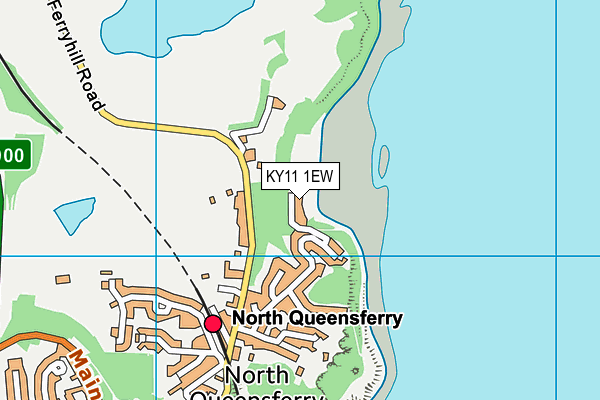 KY11 1EW map - OS VectorMap District (Ordnance Survey)