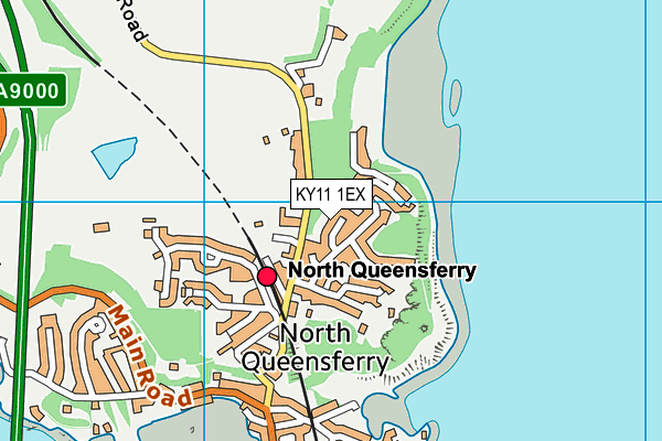 KY11 1EX map - OS VectorMap District (Ordnance Survey)