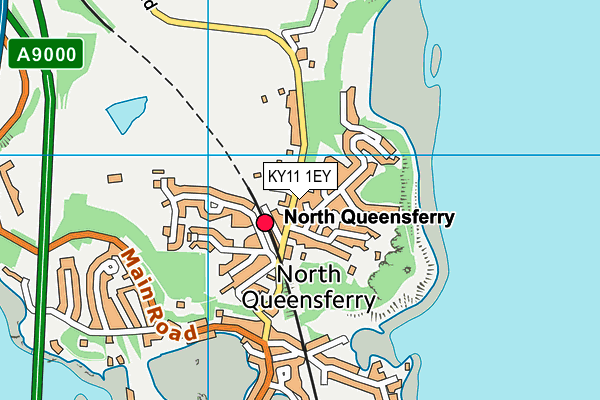 KY11 1EY map - OS VectorMap District (Ordnance Survey)