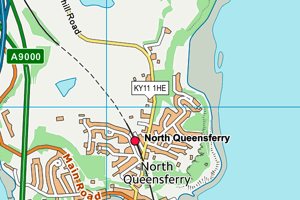 KY11 1HE map - OS VectorMap District (Ordnance Survey)