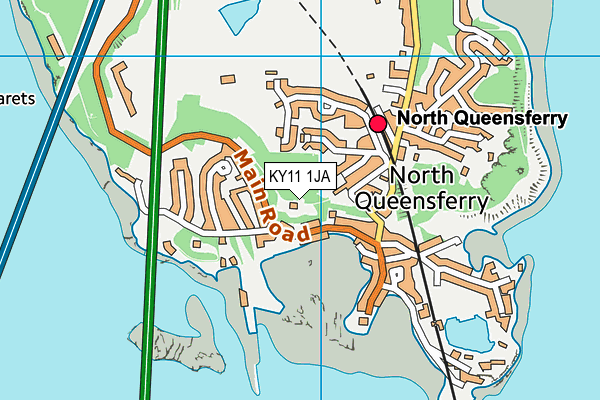 KY11 1JA map - OS VectorMap District (Ordnance Survey)