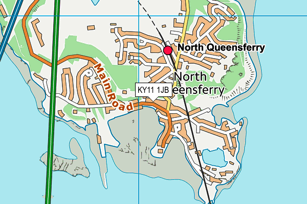 KY11 1JB map - OS VectorMap District (Ordnance Survey)