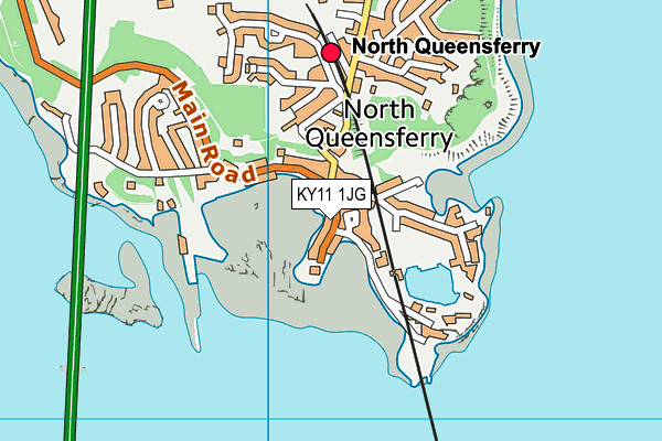 KY11 1JG map - OS VectorMap District (Ordnance Survey)