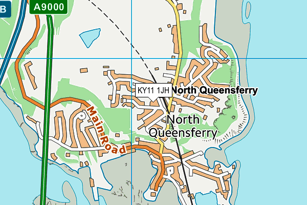 KY11 1JH map - OS VectorMap District (Ordnance Survey)
