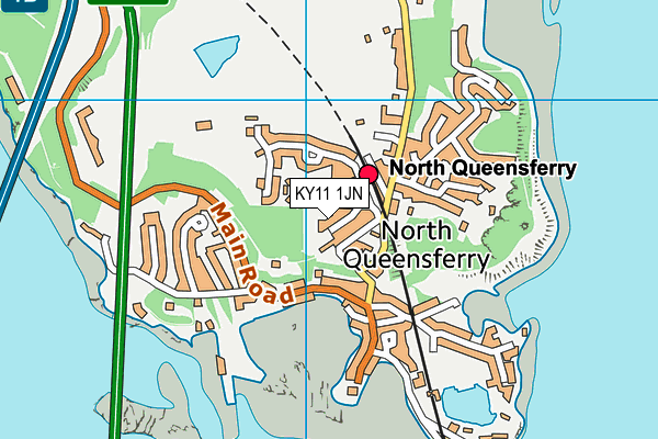 KY11 1JN map - OS VectorMap District (Ordnance Survey)