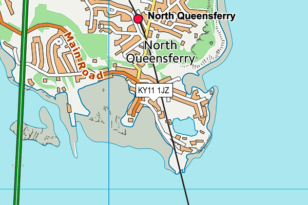 KY11 1JZ map - OS VectorMap District (Ordnance Survey)