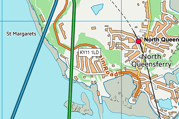 KY11 1LD map - OS VectorMap District (Ordnance Survey)