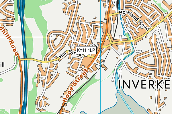 KY11 1LP map - OS VectorMap District (Ordnance Survey)