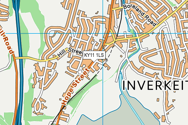 KY11 1LS map - OS VectorMap District (Ordnance Survey)