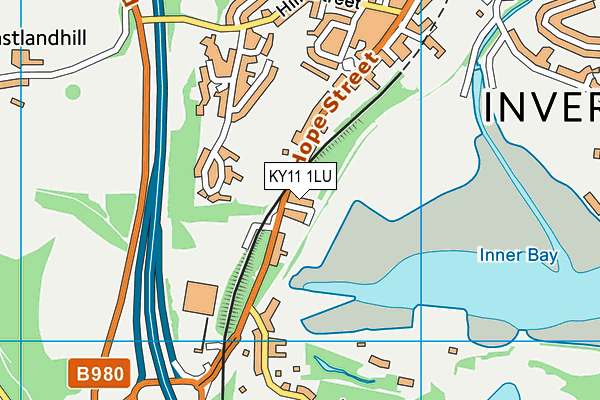 KY11 1LU map - OS VectorMap District (Ordnance Survey)