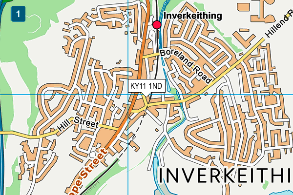 KY11 1ND map - OS VectorMap District (Ordnance Survey)