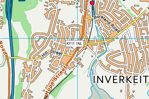 KY11 1NL map - OS VectorMap District (Ordnance Survey)